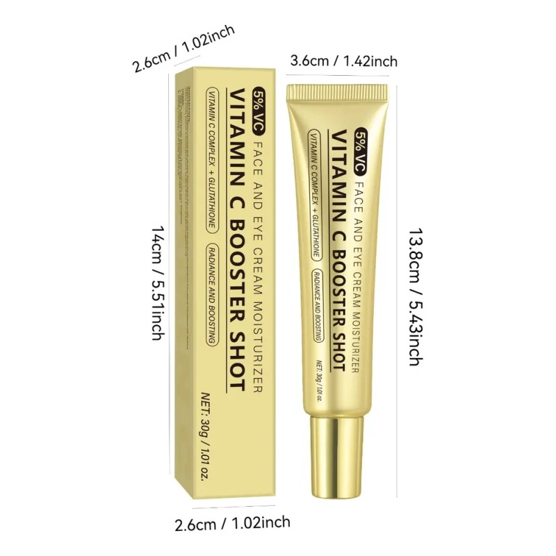 Crema Hidratante Facial Y Contorno De Ojos Vitamina C