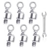 6-Pack Small C Clamps – 304 Stainless Steel Beam Clamps