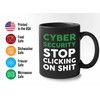 Bubble Hugs Programmer Mug Black 11oz - Cyber Security Stop