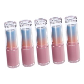 Mikinona 5pcs Matte Lipstick Tubes Reusable Lip Balm Bottles Diy Container Sealed Cap Lightweight Leakproof for Travel
