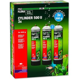 JBL PROFLORA CO2 Cylinder 500 U 3 x 500 g CO2 Disposable Storage Bottle (Pack of 3)