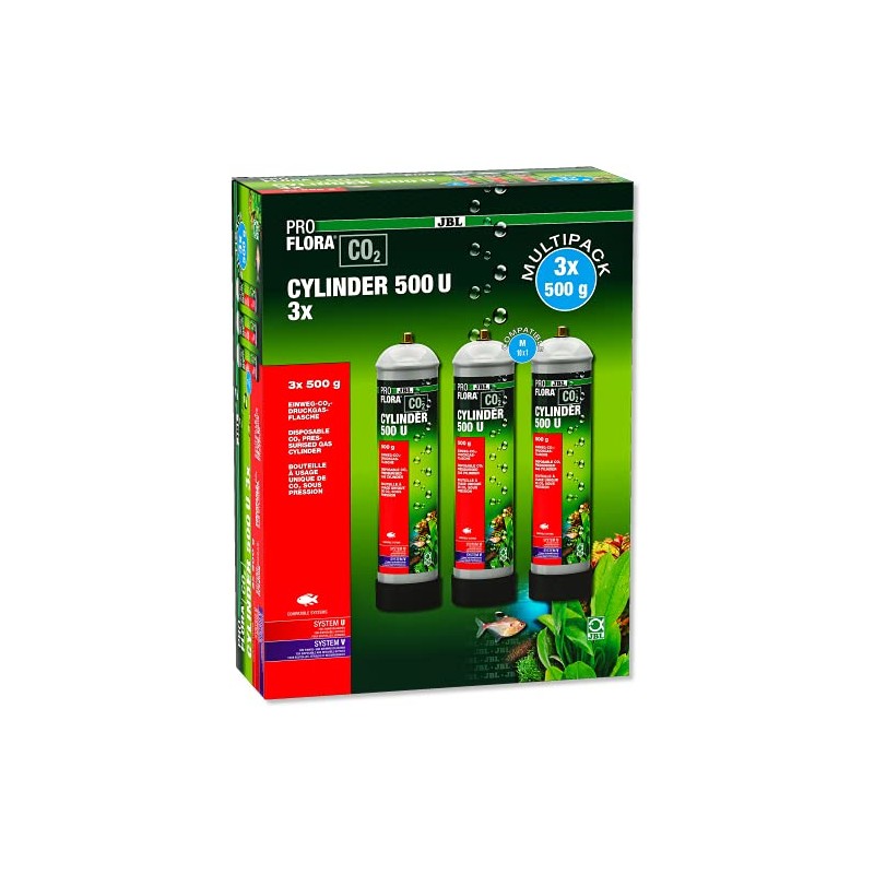 JBL PROFLORA CO2 Cylinder 500 U 3 x 500 g