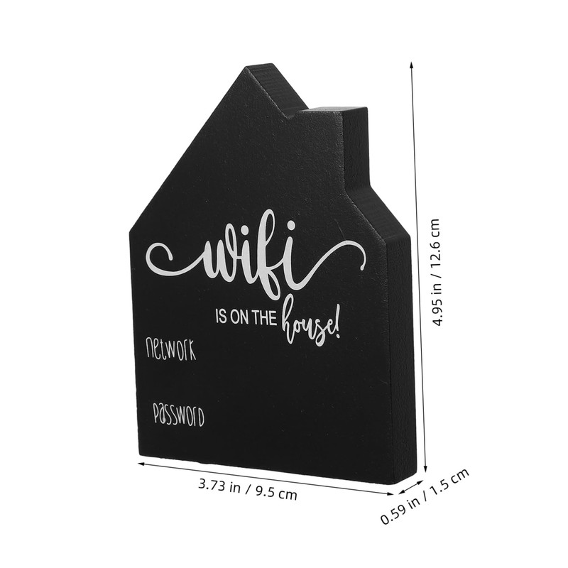 VILLFUL Guest Room Sign Wireless Password Plaque Desk Accessory Essential