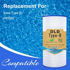 Type B Pool Filter Replacement Cartridges, Compatible with Intex 29005E Easy Set Swimming Pool filter Cartridge, GPH Filter 6-Pack