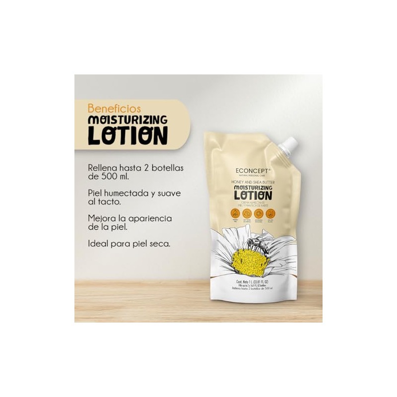 Crema Humectante ECONCEPT de Miel y Manteca de Karité Refill
