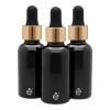 Envaline Frasco Gotero 30 Ml Coated Pipeta Premium Bulbo Negro
