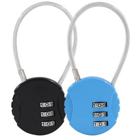 6 Pcs Wire Rope Lock, Mini Combination Lock, Wire Rope Padlock for Luggage, Gym Locker, Jewelry Box, Backpack
