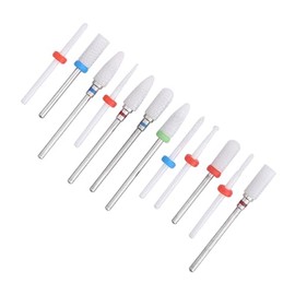 12 Uds Brocas de Cerámica para Uñas 3/32 lima de Uñas Eléctrica para Manicura y Pedicura para Eliminación de Pulido de Uñas de Gel Acrílico