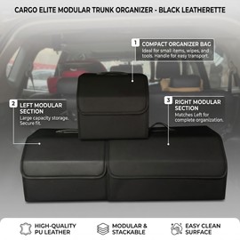 PU Leather Car Trunk Organizer – Collapsible Storage Box for Keeping Auto Accessories Neat and Organized