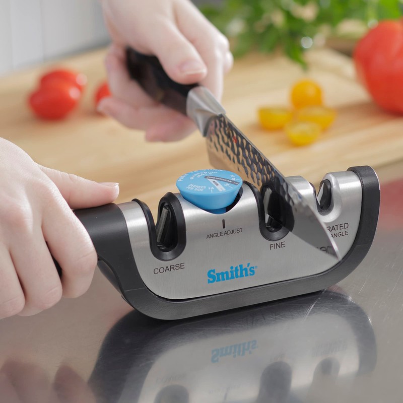 Smith’s 50146 Adjustable Angle Knife Sharpener - Stainless - Adjustable