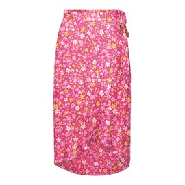 PIECES Damen Pctala Wrap Skirt Noos Bc Rock, Beetroot Purple/Aop:small Flower, S EU