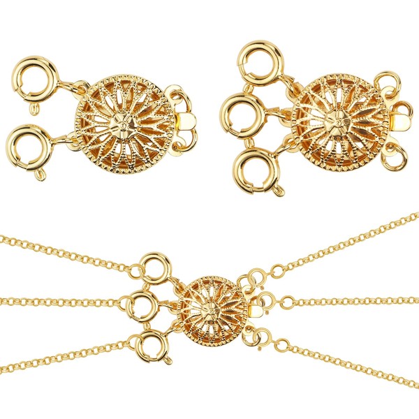 2 PCS Necklace Layering Clasps, Necklace Layering Clasps & Chain