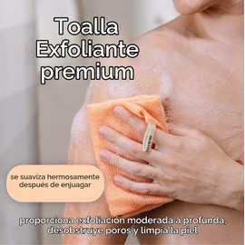 Toalla de ducha exfoliante japonesa MainBasics (Set de 3)