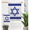 Breeze Decor Bandera de Israel Israeli Wall Hanging Mount Bracket