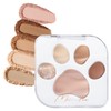 MilleFée Meow Paws Eyeshadow Palette (02 Wagamama), Cats, 5 Colors,