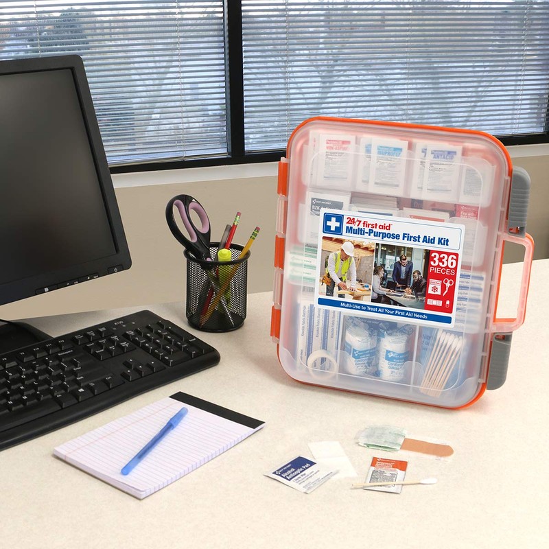 24/7 First Aid OSHA Compliant First aid Kit, All-Purpose 100-Person
