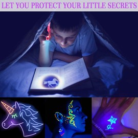 iGeeKid 36 Pack Invisible Ink Pen with Purple Light 2 Style 2020 Upgraded Spy Pen Disappearing Ink Secret Message Magic Markers Xmas Christmas for Boys Girls Kids Birthday Party Favor