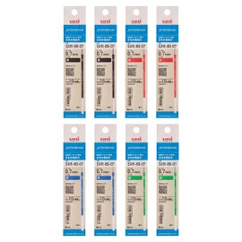 Mitsubishi Pencil Jetstream Multi-functional Ballpoint Pen Refill, 0.7, 4 Colors x 2 Pens H.SXR8007K4C8