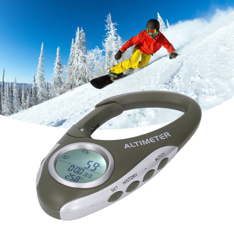 Portable Digital Altimeter Barometer with Backlight - Ideal for Outdoor