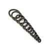 240pcs 6\8\10\12\14\16\18\20\22\24\27\30mm Metal Rubber Sealing Oil Ring Drain Plug Gasket