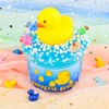 Blue Crystal Slime with Cute Yellow Ducks & Beads –