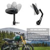 LKV Bar End Convex Mirrors Handlebar Anti-blue Rear View 360