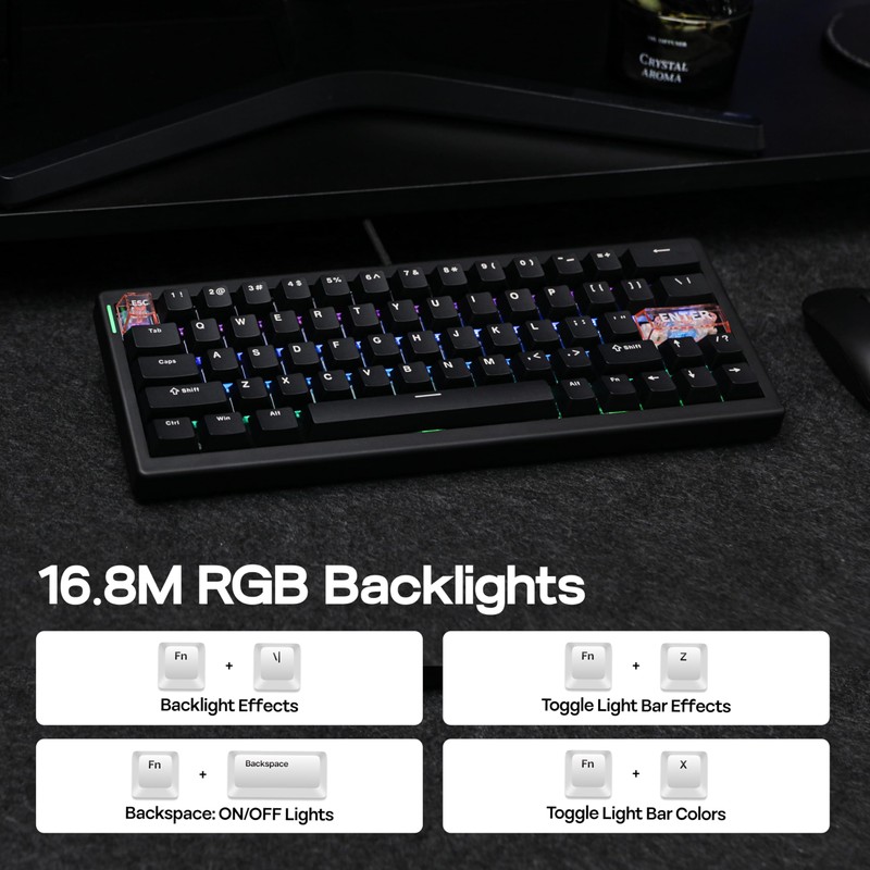 MechLands CIDOO C60 HE Wired Rapid Fast Gaming Keyboard with