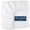 Fitted Sheet Single, White – Pre-Washed, Deep Pocket 14 inch