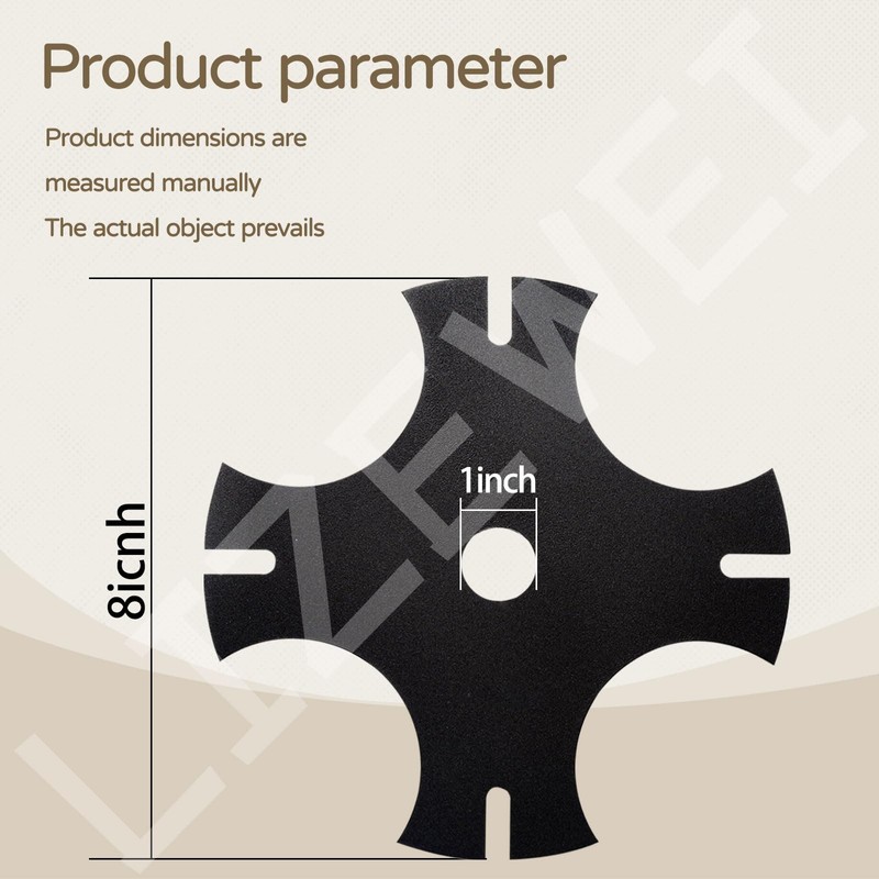 LIZEWEI 3 Pack 375-525 Star Edger Blade (8 x 1