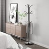 Kertnic Metal Coat Rack Stand with Natural Marble Base, Free
