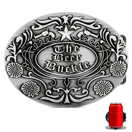 Big Silver Belt Buckle Men: Large Belt Buckle Beer Holder Mens Belt Buckle | Western Large Belt Buckle Don't Tread On Me Belt Buckles Men Western Cowboy, Big Belt Buckle Men's Novelty Belt Buckles