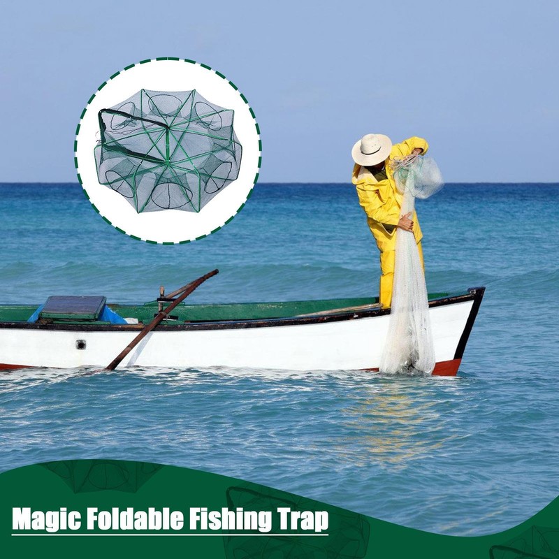 Foldable Fishing Trap,Portable Fish Crab Cast Net - Innovative Design