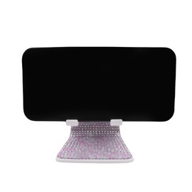 Amamcy Bling Rhinestone Phone Holder for Desk Sparkle Crystal Phone Stand Desktop Phone Holder Angle Adjustable for All Mobile Phone