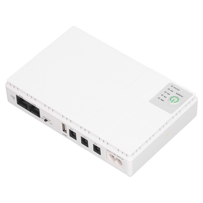 Mini UPS Battery Backup 10400mAh 5V 9V 12V POE 15V