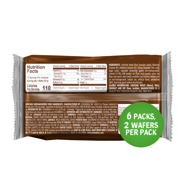 Colombina Maxcoco Coconut Wafer Cookies, 9.73 oz (Pack of 1)