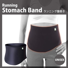 Healthpoint 1009ZS Belly Wrap for Running, Slim Type, Black