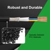 MOOKEERF 18/4 Shielded Wire 30FT,18AWG 4 Conductor Shielded Cable Stranded