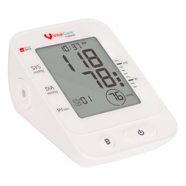 VitalCare  Monitor de Presión Arterial de Brazo YE670A  Resultados por Voz  Pantalla LCD  Memoria 99 Registros  Medición Precisa y Fácil en Casa o... 
