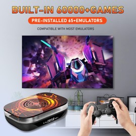 Super Console X4 Plus Retro Game Console Pre-Built-in 65000+Games, Retro Game Console With 65+ emulators,EmuELEC 4.6/Android 11.0/CoreE,S905x4,4K UHD Display