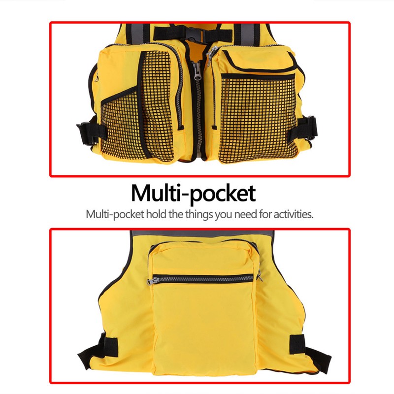 Outdoor Emergency Survival Fishing Swimming Vest Aid Jacket Lifevest Waistcoat