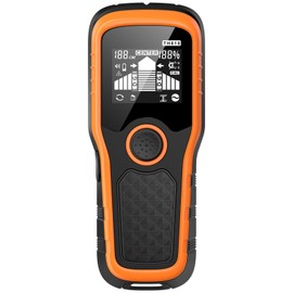 Handstar Stud Finder Wall Scanner - 6 in 1 Multifunction upgraded Automatic detection with LCD Display & Audio Alarm for Wood, Metal, AC Wire designed for Home DIY, professional contractors (Orange）
