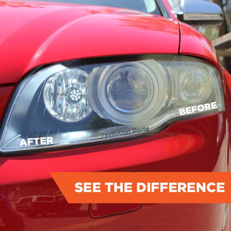 Visbella DIY Vehicle Headlight Restoration Kit, Headlight Restore with UV