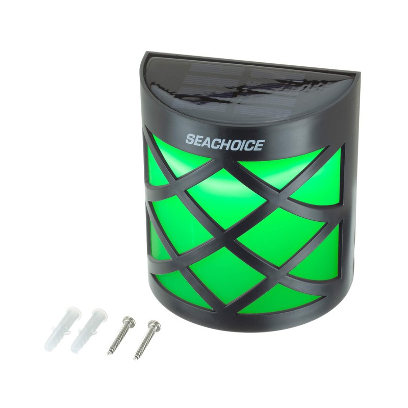Seachoice Dock Light, Solar, Side Mount LED, for Boats/Decks/Stairs/Pathways, 4