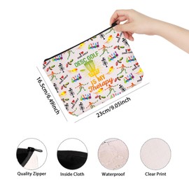 TSOTMO Disc Golf Lover Gift Disc Golf is My Therapy Gift Flying Funny Disc Sport Gift Disc Golf Mom Gift (Disc Golf is Bag CA)