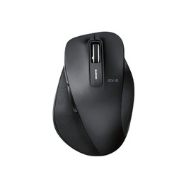 Elecom Wireless Mouse, Silent, Extreme Grip, Size M, 5 Buttons, Black M-XGM10DBSBK