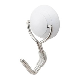 Magex Super Strong Magnetic Hook, Magnetic Hook, Zero Slide SS, Maximum Load Capacity 6.6 lbs (3 kg), White