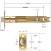 TPard 5-Inch Deadlatch Door Lock Replacement Latch with Square Interface