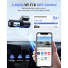 CIEVIE Dash Cam Front and Rear Camera, 5G WiFi &