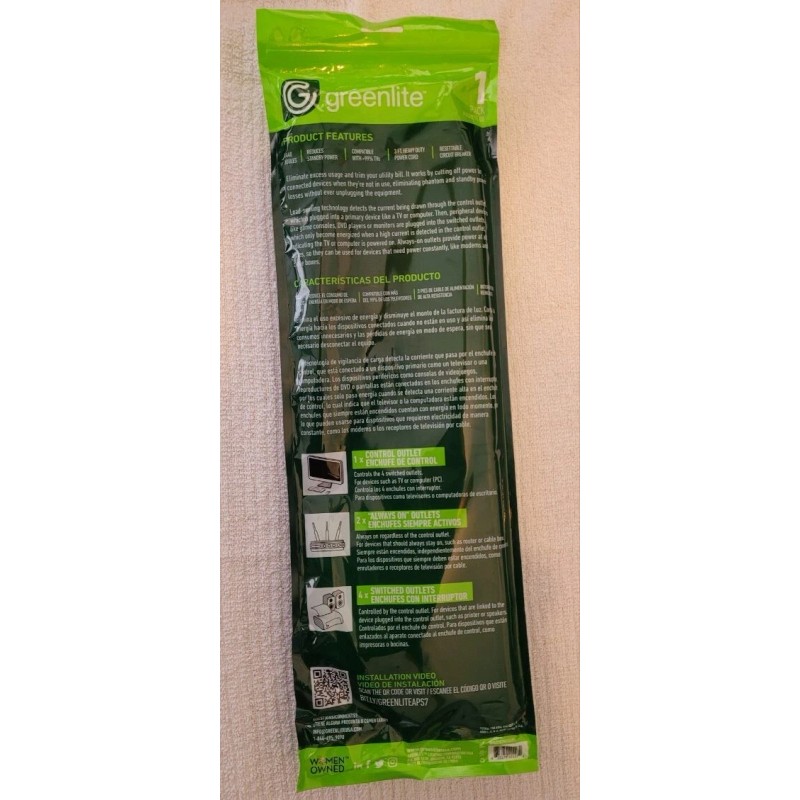 Greenlite Tier 1 Advanced Current Sensing 7 Outlet Power Strip