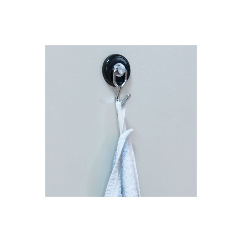 Hook neodymium magnet, rotating Ø 38 mm, black - 30